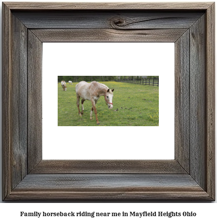 family horseback riding near me in Mayfield Heights, Ohio